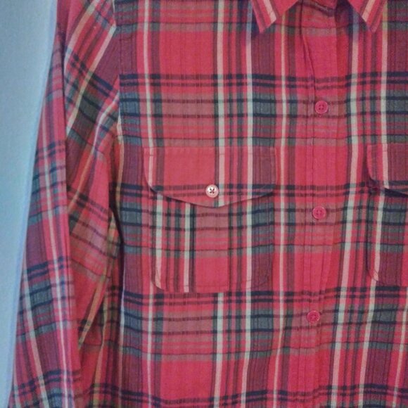 Lauren Ralph Lauren Green Label Women's Long Sleeve Plaid Shirt Size: Small - Picture 6 of 7